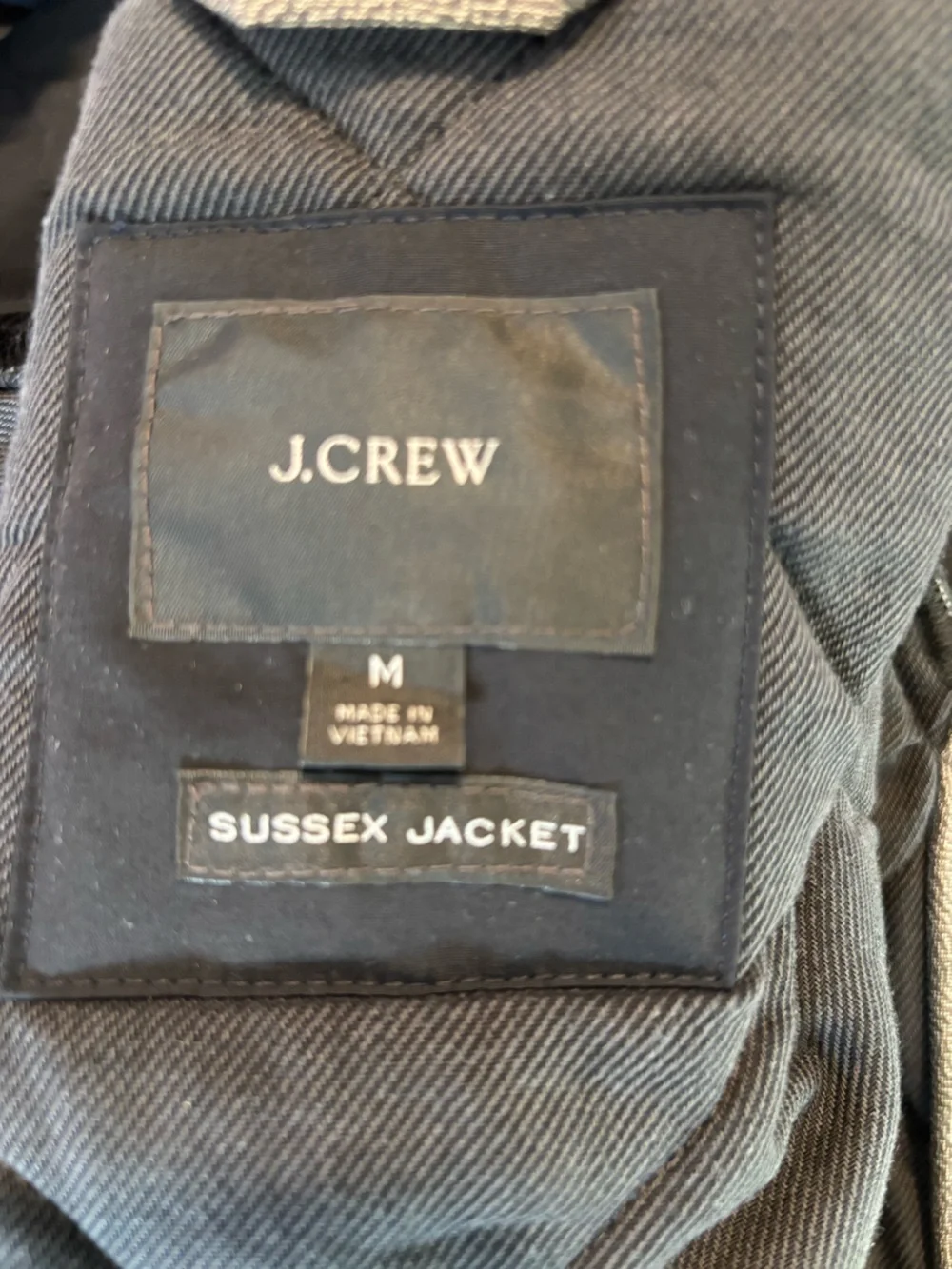 J. Crew Sussex Quilted Jacket In Navy Blue Size medium
